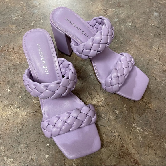 Madden Girl Shoes Madden Girl Dixcy Lavender Heeled Sandals Size 9